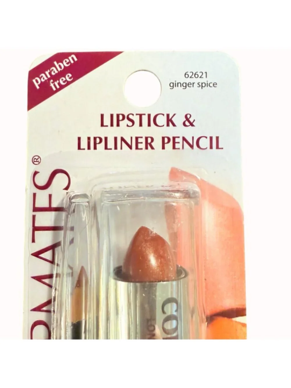 Colormates Lipstick Lipliner Pencil Set Ginger Spice Paraben Free Vitamin E Aloe